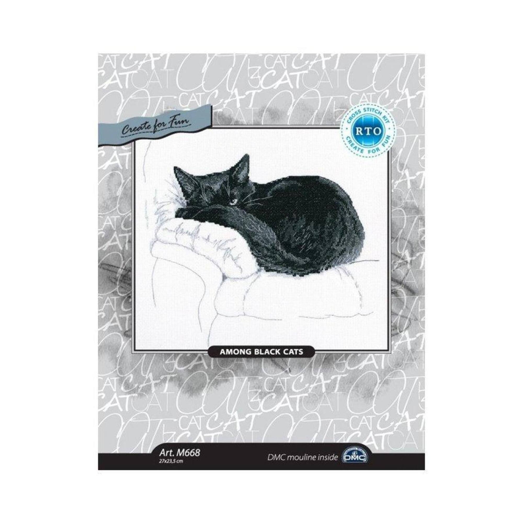 RTO Among Black Cats M668 Cross Stitch Kit